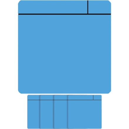 Magneet scrum - 75x75mm - lichtblauw - 5 stuks
