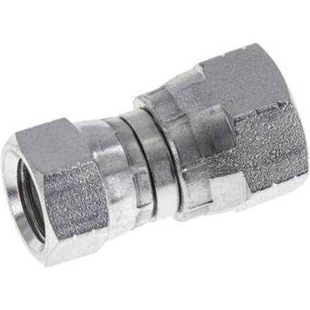 JIC  Verloopnippel UNF 9/16''-18 X UNF 3/4''-16 Staal 275bar