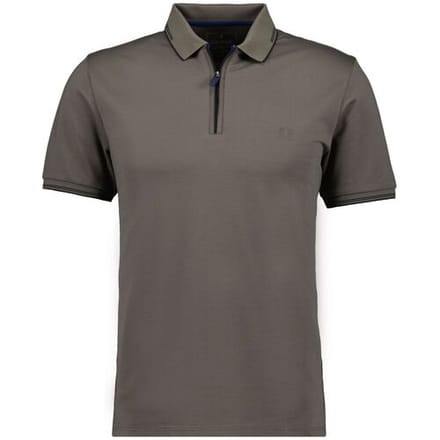 Ragman Polo Zipper Tipping Keep Dry Finish Mocca / male