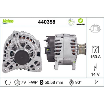 Driefasige generator VALEO 440358