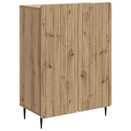 vidaXL - Dressoir - Artisanaal - eiken - 66 - x - 34,5 - x - 92 - cm - Bewerkt - hout