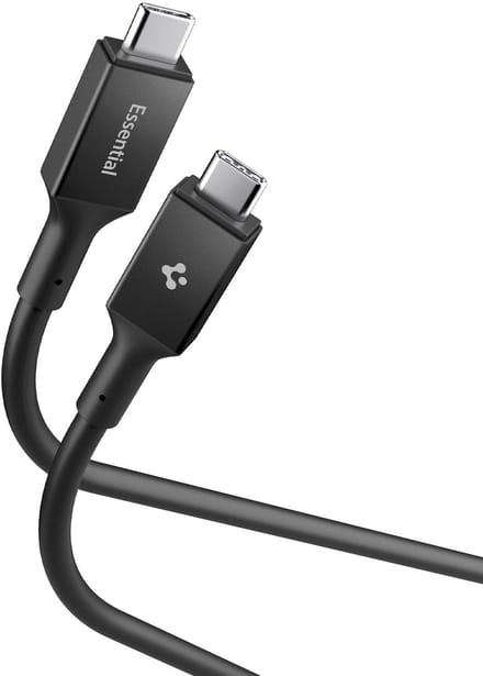 Spigen Essential | USB-C naar USB-C Kabel 100W Fast Charge | Power Delivery | 5Gbps Dataoverdracht | 2M Zwart