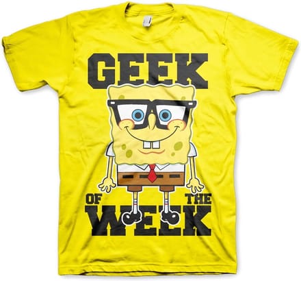 SpongeBob SquarePants Geek Of The Week T-shirt geel