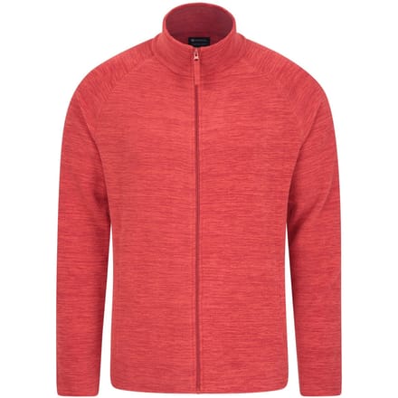 Mountain Warehouse Heren Snowdon II Full Zip Fleecejack (Donkerrood)
