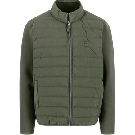 Fynch-Hatton Uni Color Padded Hybrid Jacket Dusty Olive / male