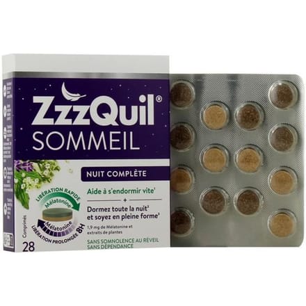 ZzzQuil Sommeil Nuit Complète Doos met 28 tabletten