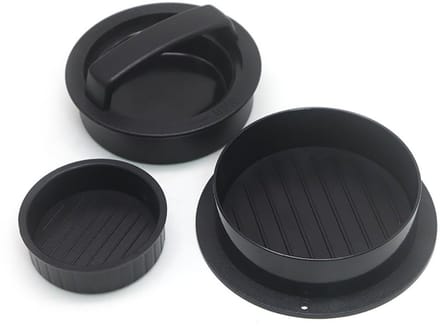 Dailygoods - Burger Patty Press 3-in-1 Set - Perfecte Hamburgerpers voor Thuis