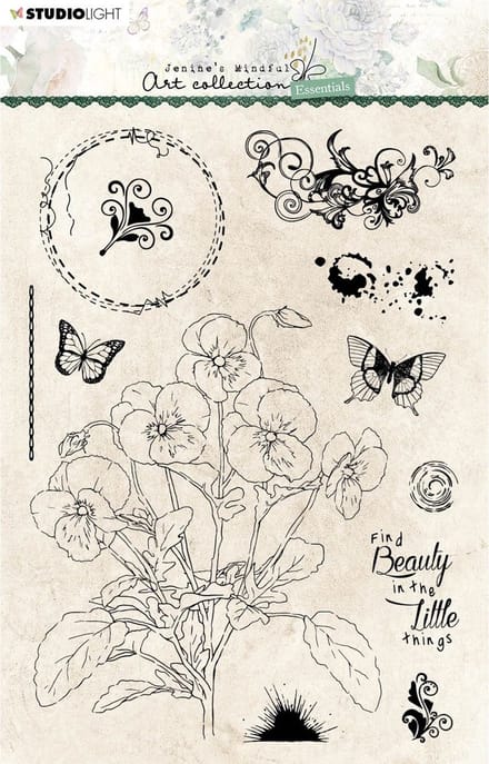 Clear stamps A5 JMA essentials Violets nr.67