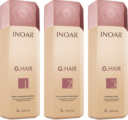 INOAR G.HAIR Keratine Behandeling Kit 3x1000ml