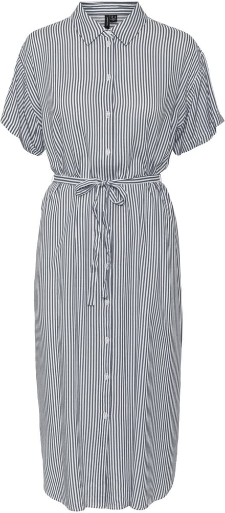VERO MODA - VMBUMPY SS CALF SHIRT DRESS WVN GA NOOS - Dames - Maxi jurken