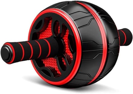 Buikspierroller - Core Trainer - Kracht Training - Extra Brede Wielen - 32x8x16.3cm - Rood