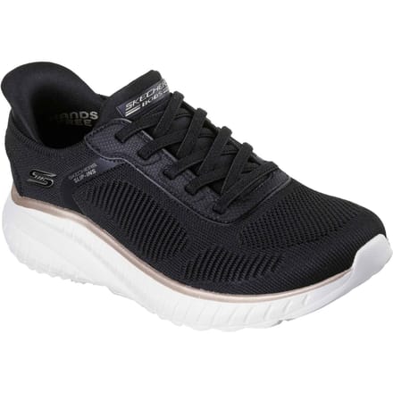 Skechers BOBS Sport Squad Chaos Textiel Dames Zwart/Goud Standaard Sneakers