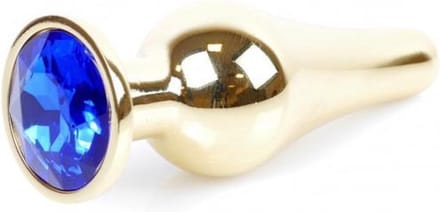 Power Escorts - Butt plug - Goud - Anaal plug - Donkerblauw