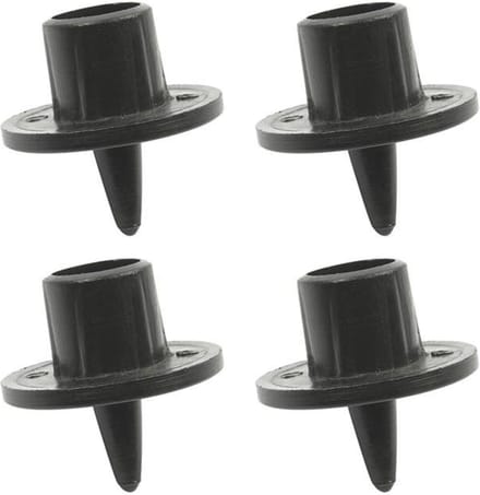 ProPlus Puntdoppen - Kunststof - Ø 22 mm - Zwart - 4 stuks