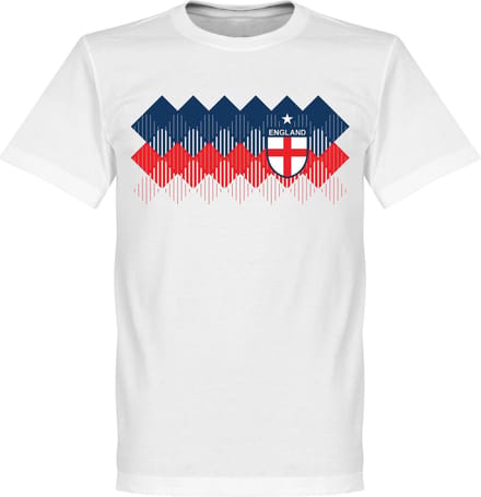 Engeland 2018 Pattern T-Shirt - Wit - L