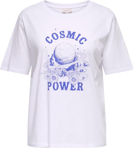ONLY CARMAKOMA - CARROSIE S/S OVERSIZE TEE CS JRS - Dames - T-shirts