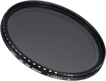 Allecta - Lensfilter ND2-400 voor 72 mm fotolens, variabele grijsfilter met neutral-density effect