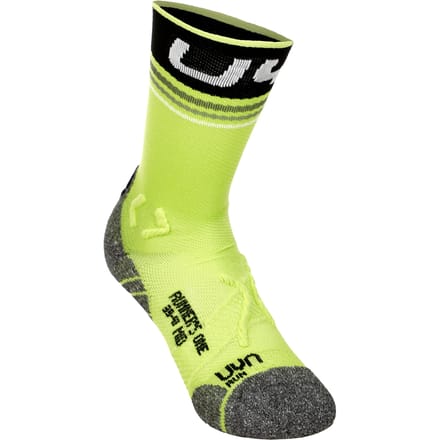UYN Runner's Mid One Hardloopsokken Heren-Groen,Zwart