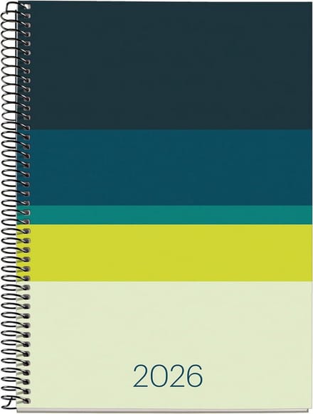 Weekplanner 18 Maanden A5+ 2025-2026 Spiraal - Weekoverzicht en Jaarplanning