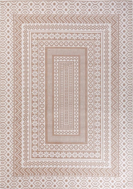 BAGLAR - Jute vloerkleed - Beige/Wit - 160 x 230 cm - Jute