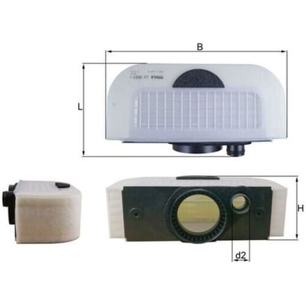 Luchtfilter KNECHT LX3557/1