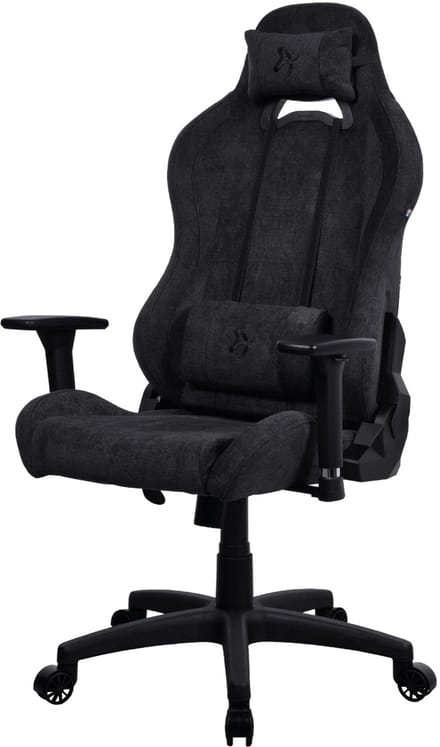 Arozzi Torretta Soft Fabric - Pure Black Gaming stoel - Stof - Tot 120 kg