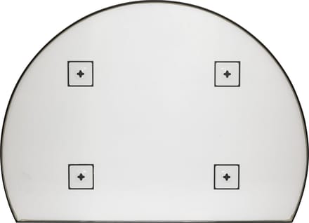 Atmosphera Alice Metalen Wandspiegel - 90x65cm - Zwart