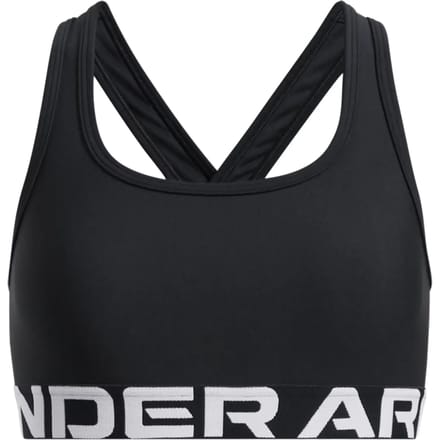 Under Armour G Crossback Bra-BLK Meisjes Sportbeha - Zwart - Wit