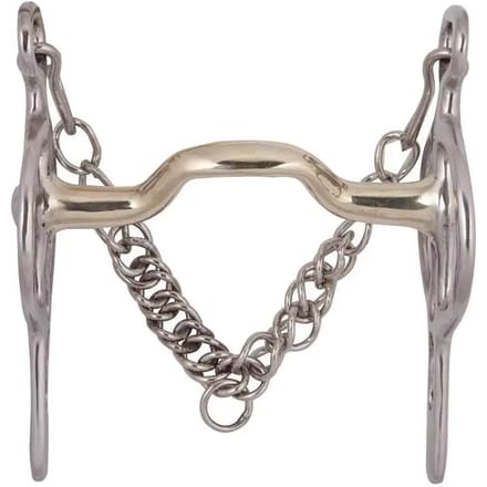 Anatomische bit voor paard met 2 ringen Zaldi