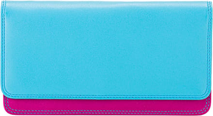 MyWalit MyWalit Portemonnee Dames - Ritsportemonnee - Leer - Blauw