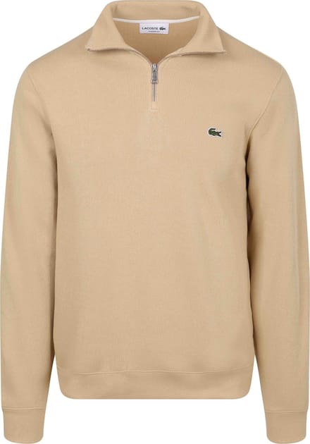 Lacoste Pullover Zipper Beige - Maat L - Heren - Pullovers