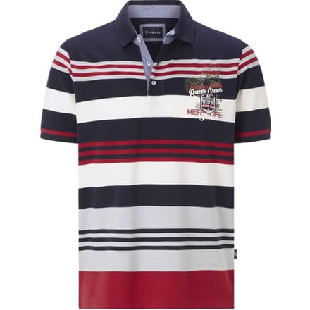 Babista herren Poloshirt - 56/58 - blauw - Plus Size