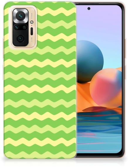 Xiaomi Redmi Note 10 Pro TPU bumper Waves Green