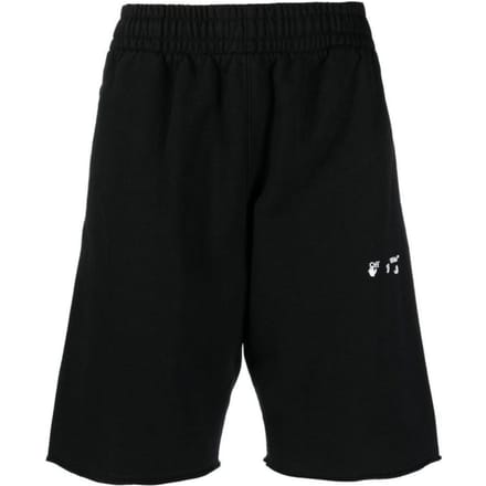 Off-White OW Logo Zwarte Sweat Shorts