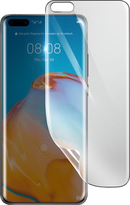 3mk, Geschikt voor Huawei P40 Pro, Schokbestendige Hydrogel Screenprotector, Transparant