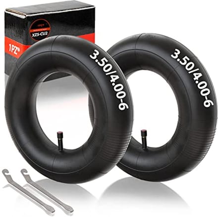 Slang 3.50/4.00-6 Inch met Rechte Klep voor Grasmaaier & Handtrolley