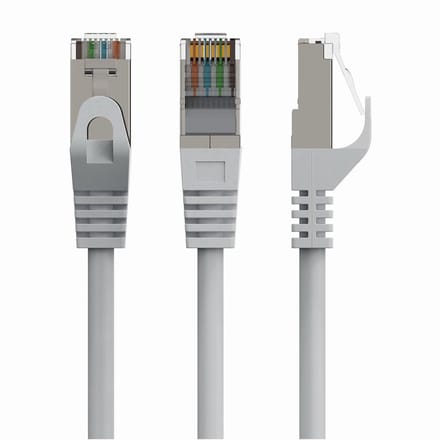 CablExpert PP6-1M - Netwerkkabel, FTP Cat6, grijs