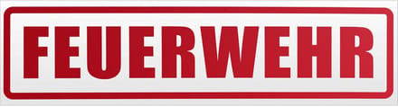Magnetisch Bord met Brandweerstickers 30x8 cm – Rood Reflecterend