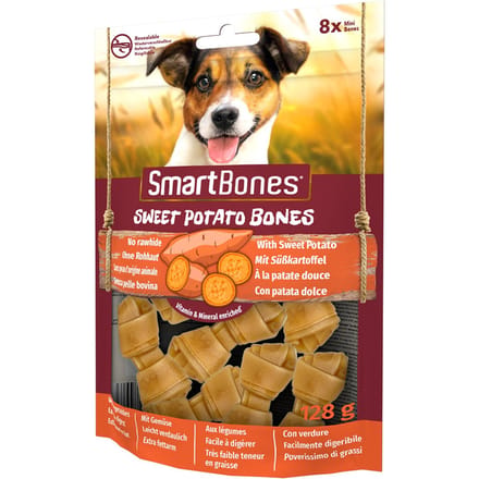 3x8 Stuks SmartBones Hondenbotten zoete aardappel voor kleine honden