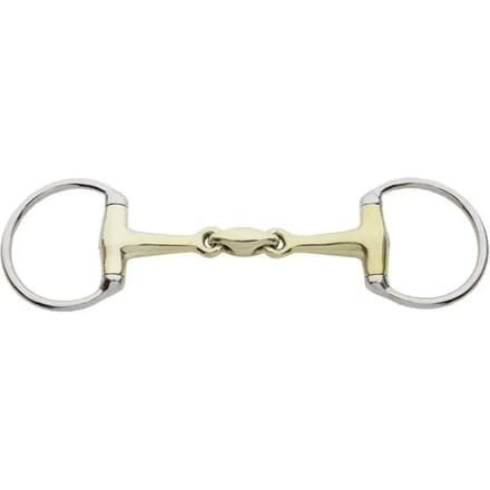 Olijfbit voor paarden met dubbele breuk Kavalkade KavalBit 12 mm
