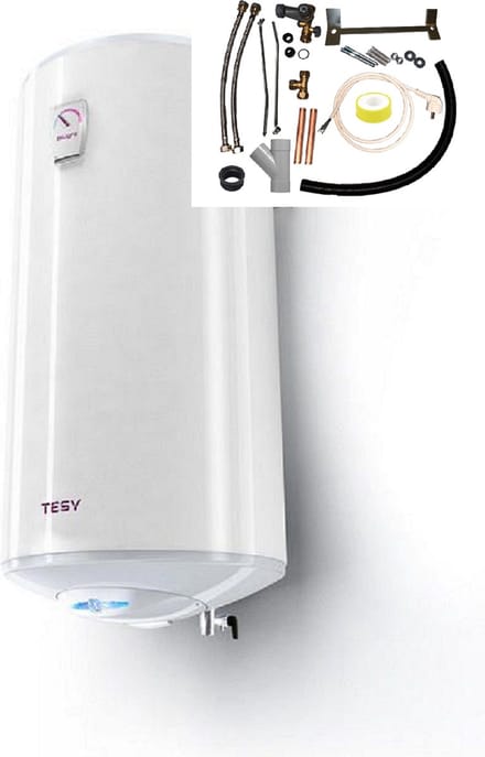 Bi-Light warmwater boiler 100 liter met verticale installatie set, Elektrische Tesy boiler