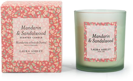 Laura Ashley Geurkaarsen - mandarijn en sandelhout