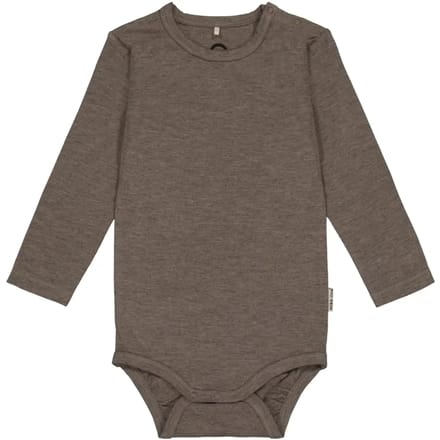 Lange mouwen body van wol/bamboe voor baby's Mikk-Line