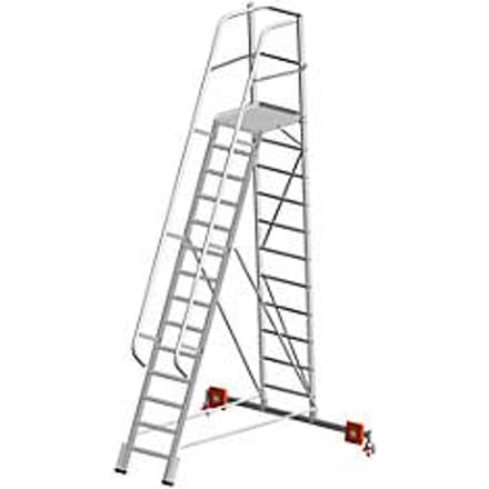 Platformladder, Vario Alu, 14 treden