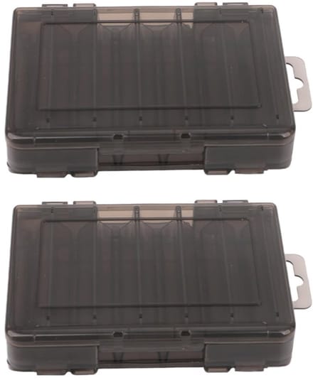 Byshayne- Aasdoos Dubbelzijdig - 12 Compartimenten - Transparant Deksel - Waterdicht - Handvat - Compact 3,8 x 10,3 x 3,1 cm - Visdoos