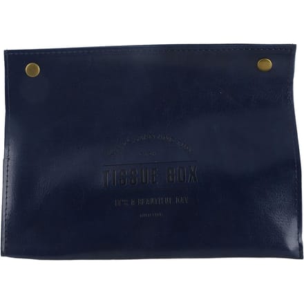 PU Leer Originaliteit Tissuebox Desktop Tissue Organizer voor Slaapkamer WoonkamerGrijs blauw