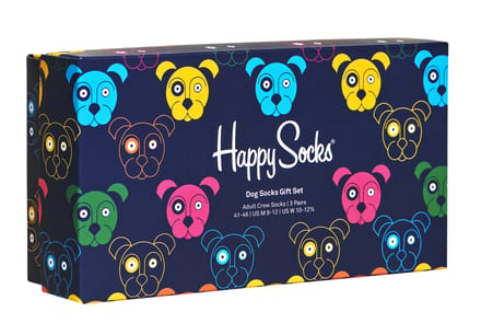 Happy Socks 3-Pack Mixed Dog Socks Gift Set - Maat 36 - 40