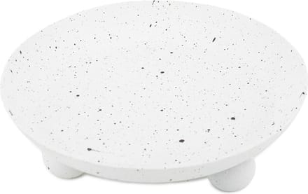 HomeBound by KY | Metalen plateau white dots | plateau | decoratieve schaal | dienblad