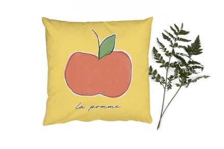 Sierkussens - Kussentjes Woonkamer - 40x40 cm - Appel - Fruit - Tekst