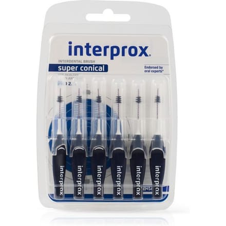 Interprox Super Conical - Donkerblauw - PHD 2,0 mm - 6 Ragers